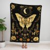 Moon Phase Goth Blanket