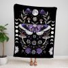 Moon Phase Goth Blanket