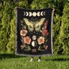 Moon Phase Goth Blanket