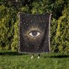 Mystical Evil Eye Woven Blanket