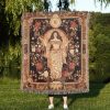 Persephone Floral Woven Blanket