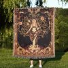 Persephone Floral Woven Blanket