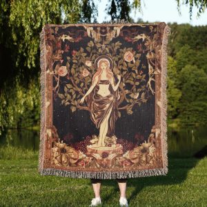 Persephone Floral Woven Blanket