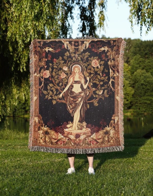 Persephone Floral Woven Blanket