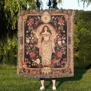 Persephone Floral Woven Blanket