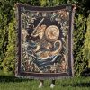 Perseus And Kraken Woven Blanket