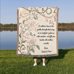 Personalized Mother's Love Woven Blanket