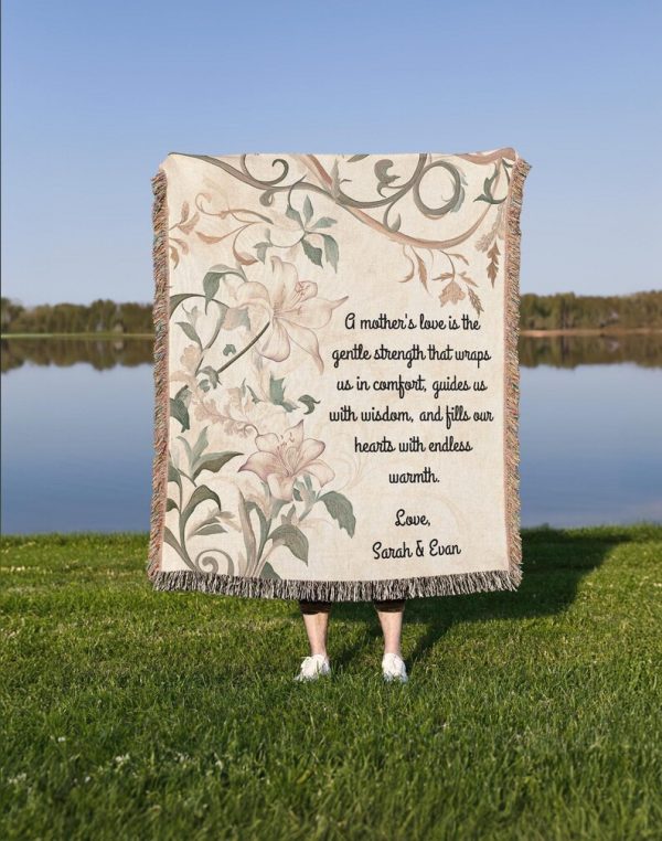 Personalized Mother's Love Woven Blanket