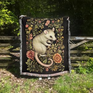 Possum Woven Tapestry Blanket