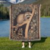Raccoon Woven Blanket