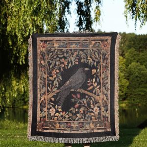 Raven Woven Blanket