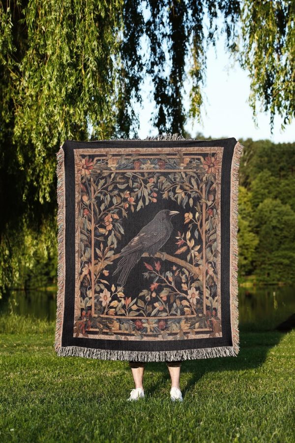 Raven Woven Blanket