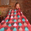 Retro Plaid Christmas Blanket