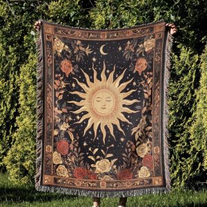 Sun And Moon Woven Blanket