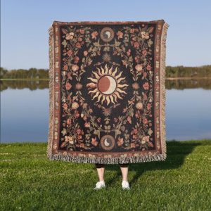 Sun And Moon Woven Blanket