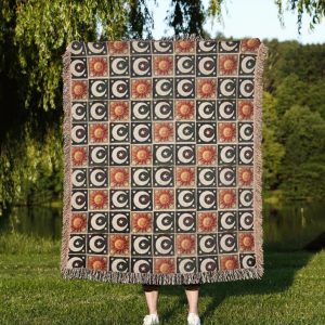 Sun And Moon Woven Blanket