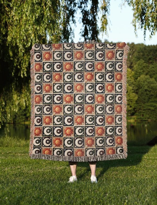 Sun And Moon Woven Blanket