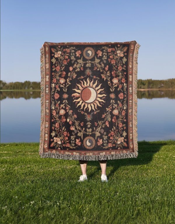Sun And Moon Woven Blanket