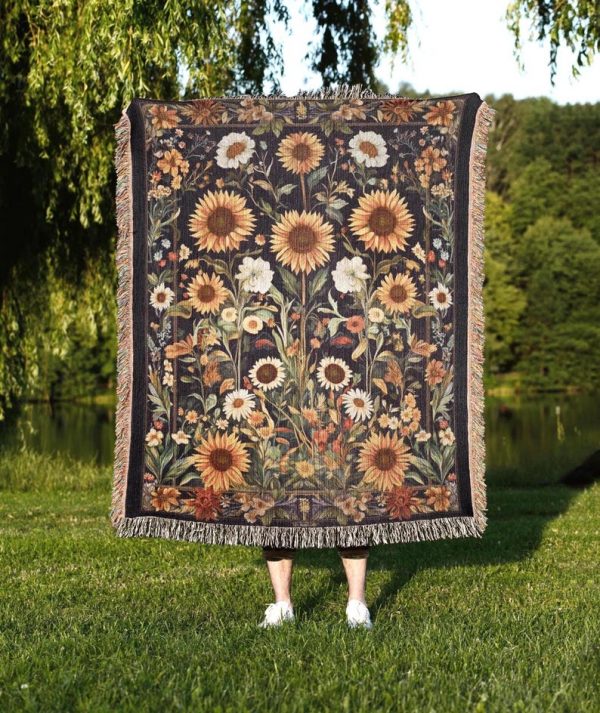 Sunflower Woven Blanket