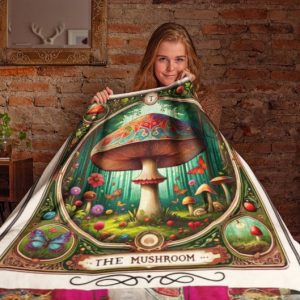 Tarot Mushroom Blanket