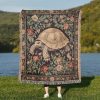Tortoise Floral Woven Blanket