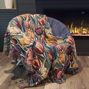 Tulips Woven Blanket
