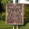 Twin Ravens Woven Tapestry Blanket