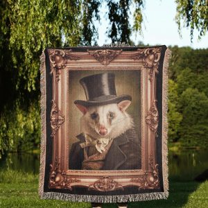 Victorian Possum Woven Tapestry Blanket