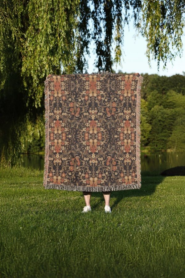 Vintage Floral Throw Blanket