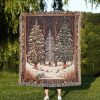 Winter Forest Tapestry Blanket