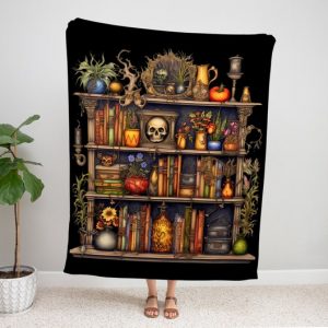 Witches Bookshelf Blanket