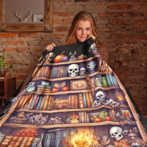 Witches Bookshelf Blanket