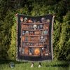 Witches Bookshelf Woven Blanket