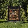 Witches Bookshelf Woven Blanket