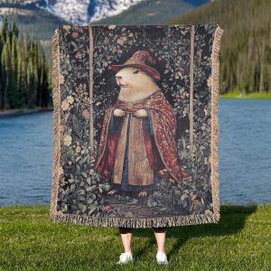 Wizard Capybara Woven Blanket