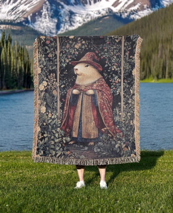 Wizard Capybara Woven Blanket
