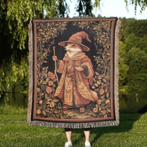Wizard Fox Woven Blanket