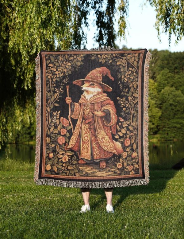 Wizard Fox Woven Blanket