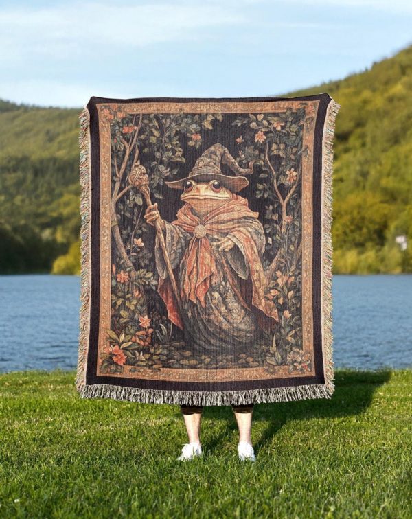 Wizard Frog Woven Blanket