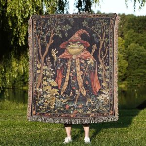 Wizard Frog Woven Blanket