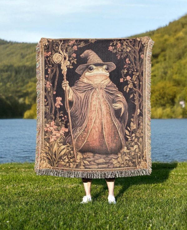 Wizard Frog Woven Blanket