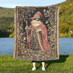 Wizard Frog Woven Blanket