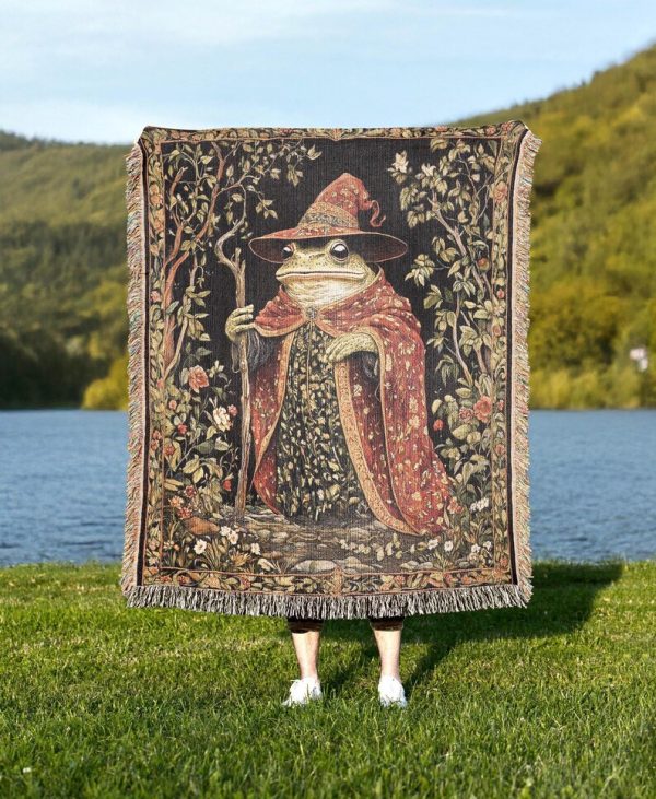 Wizard Frog Woven Blanket