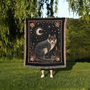Wolf Woven Blanket