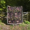 Woven Blanket For Mushroom Lovers
