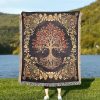 Yggdrasil Woven Tapestry Blanket