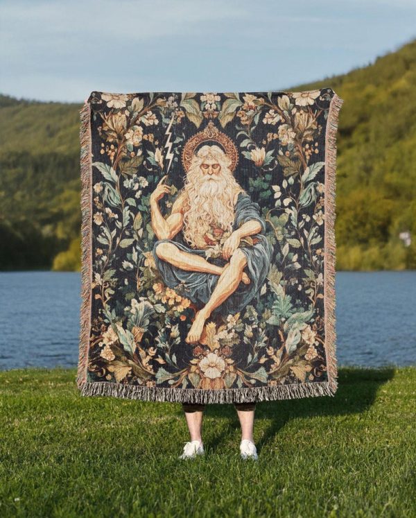 Zeus Floral Woven Blanket